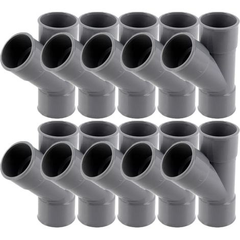 10 culottes PVC évacuation Ø32 Femelle Femelle 45° - Nicoll (1/5)