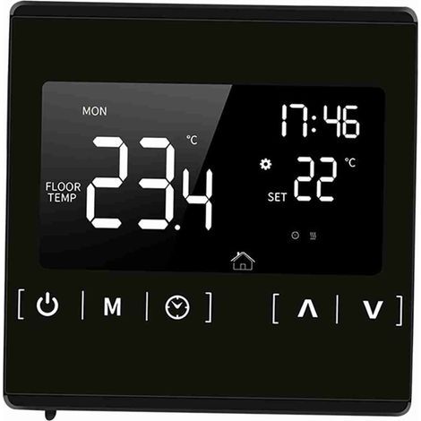 Thermostat à écran tactile intelligent pour le système de chauffage de plancher électrique programmable Thermorégulateur AC 85-250 V Contrôleur de température. (1/5)