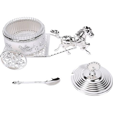 Pot à épices de style nordique en alliage de zinc sculpté, boîte à sucre, organisateur de rangement de cuisine pour la maison (1/5)