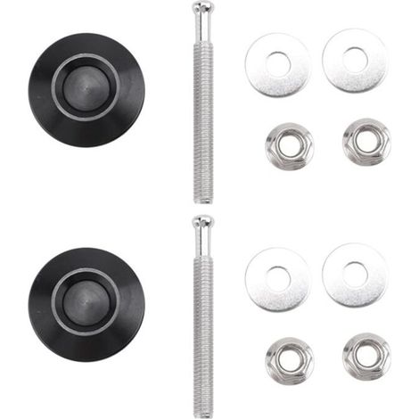 Kit de 2 attaches rapides à poussoir pour fixation pare-chocs et capot de voiture, pièces de remplacement auto universelles (1/4)