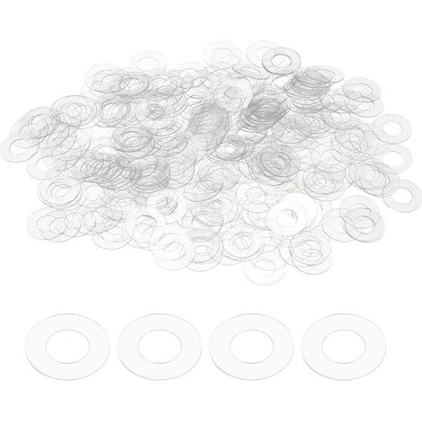 300pcs Rondelles Plates PVC Anneau Espaceur Rondelles Métriques (1/5)