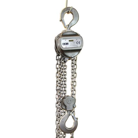-CAHERSA- Polipasto Manual AYERBE 2 TN. Profesional. 3 M. INOX. (1/4)