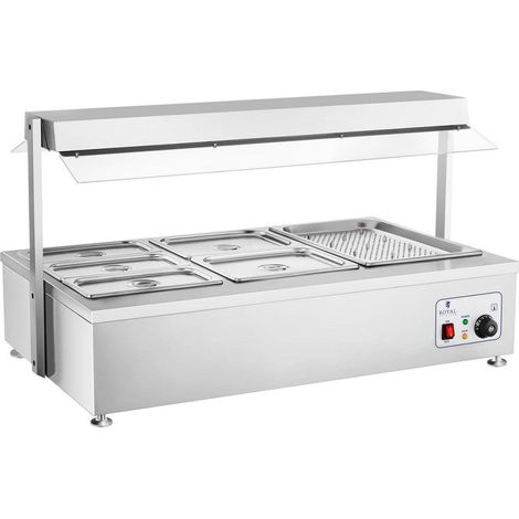 Bagnomaria 1700 watt - 6 bacinelle GN - con vano carne 140000561