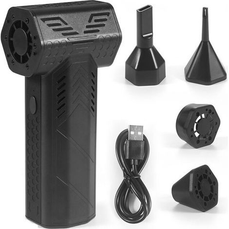 Ventilateur à Jet Turbo 130000 Tr/Min, Souffleur D'Air Comprimé électrique Puissant, Ventilateur de Conduit Industriel pour Clavier de Voiture, (1/2)
