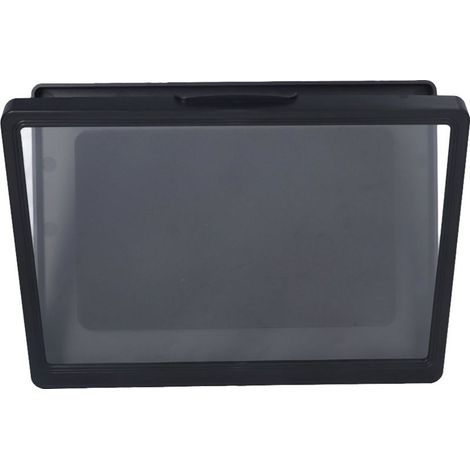 Room of bath waterproof anti-buee screen tactile case of phone portable wall bracket cover of protection sealed computer tablets box of storage 9802B black (1/5)