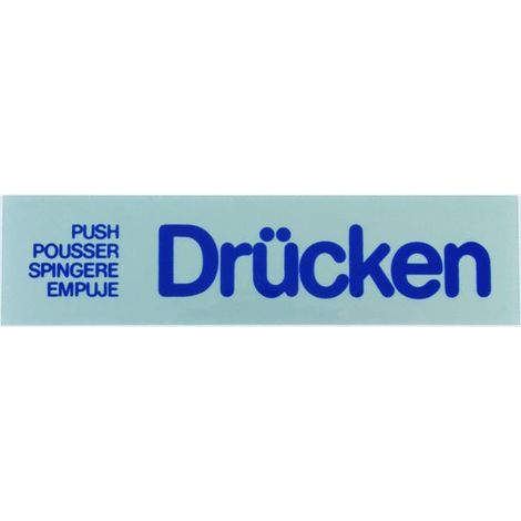 Conacord Klebeschild Drücken Klebeschild
