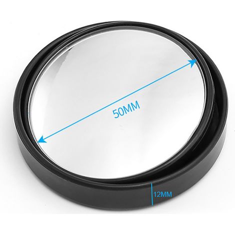 rétroviseurs d'angle mort voiture, miroir circulaire orientable 360° pour stationnement, rétroviseur latéral ajustable, lot de 2 (1/5)