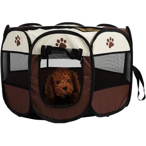 Parc pour Chien,Parc pour Animaux de Compagnie, Tente Petits Animaux,Clôture d'exercice Intérieure,Compagnie Respirant Pliable Portable Confortable Tente ,8 panneaux (1/5)