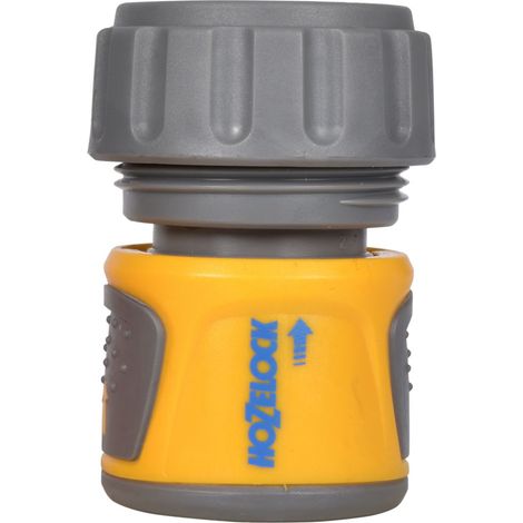 Hozelock – Raccord rapide 19mm – Technologie Click & Connect – Anti-fuites – Surfaces douces pour confort – Compatible avec raccords mâles