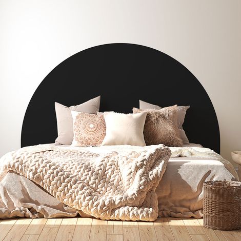 Stickers tête de lit - Couleur tendance - 160 x 130 cm - Pour lits (120 à 140 cm) - Adhésif MAT (1/2)