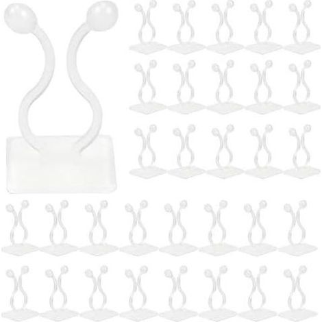 Kletterpflanzen-Stützclips, 50 Stück, selbstklebende Wandhaken für Kletterpflanzen, Heimdekoration (Weiß) Weiß - (1/5)