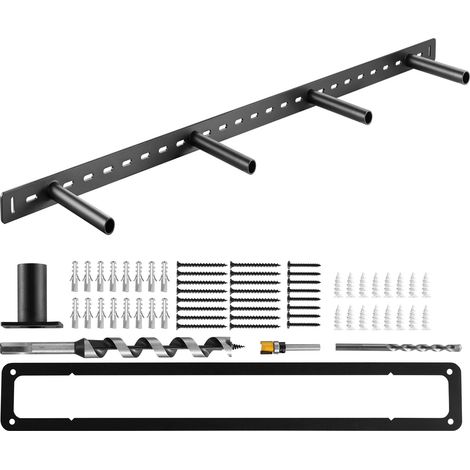 VEVOR Staffe per Mensole Galleggianti Resistenti, 1 Pezzo, Supporto per Mensole Nascoste per Impieghi Gravosi da 1092,2 x 157,4 x 38,1 mm Capacita di Peso di 104 kg per Montaggio a Parete