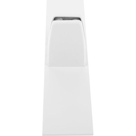 Pince verticale en aluminium blanc pour panneau de séparation