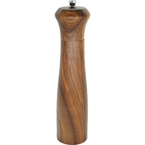 Moulin à Sel et Poivre - Noyau de Broyage en Céramique Réglable - Bois d'Acacia - Usage Cuisine Intérieure - Lot de 2 (1/5)