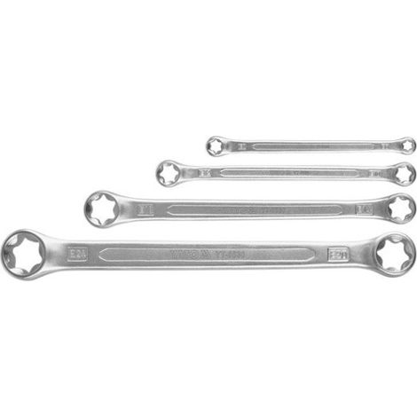 Set di chiavi ad anello Torx e6-e24, 4 pezzi / YT-0530 / yato