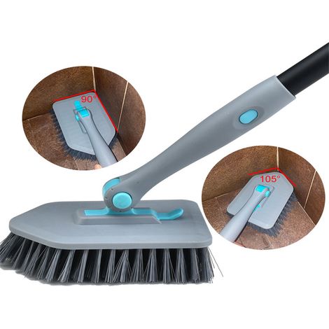 Brosse de nettoyage multifonction avec long manche – Outil de nettoyage pour sols et surfaces (1/5)