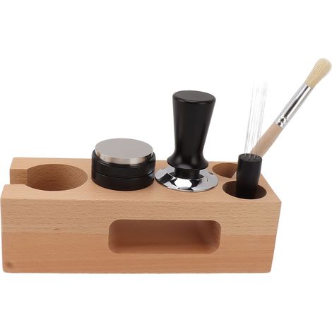 Kaffeetamperstation aus Holz, Halter für Kaffeefilter, Ständer für Heimcafés (1/5)