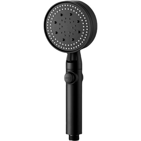 Pommeau de douche réglable - Douche haute pression économique - Accessoire de salle de bain multifonctionnel - Douche avec sélecteur de mode - Noir (1/5)