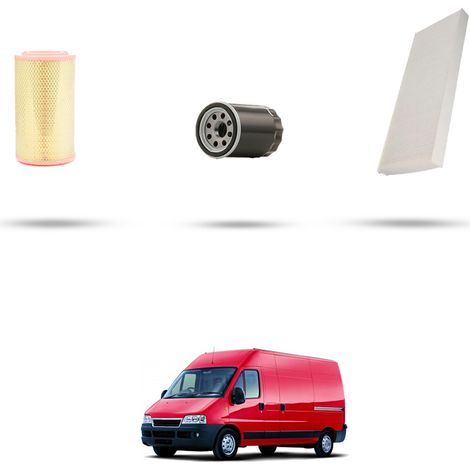 Kit tagliando 3 filtri compatibile con Fiat Ducato (244) 2.0 LPG 71kw dal 2002 (1/5)