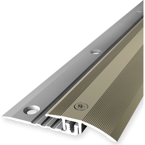 PROVISTON Übergangsprofil Vinylausgleich Breite: 33 mm Höhenausgleich: 4 - 9.5 mm Länge: 900 mm Aluminiumprofil Sand 1 Stück (1/5)