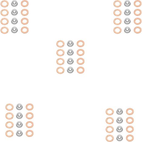 Kit de 5 joints d'injecteur (joints d'injecteur 19077-53650, 15841-53622, 15221-94020) pour Kubota D1105, V2203, D905, D1005, V3300 et V3600 (1/5)