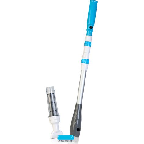 GRE - Aspiratore per piscina a batteria con manico telescopico