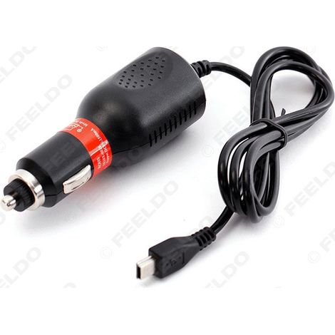 Chargeur de caméra embarquée 12V-48V très populaire, avec interface USB, chargeur de voiture et chargeur allume-cigare.