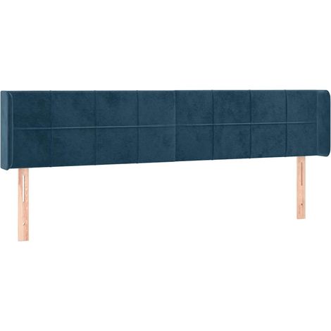 Maison Exclusive - Cabecero de terciopelo azul oscuro 203x16x78/8 (1/5)