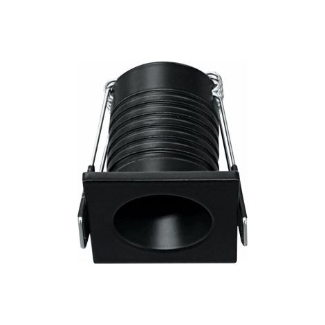 Nano Pulsar Sq Recessed - Faretto da incasso per interni 3.5W Fascio 30° Nero Opaco Punto luce piccolo 35mm 4000K - Beneito & Faure