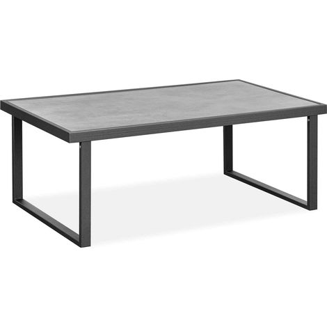 KONSIMO FRENA Gartentisch im Loft-Stil, anthrazit (1/5)