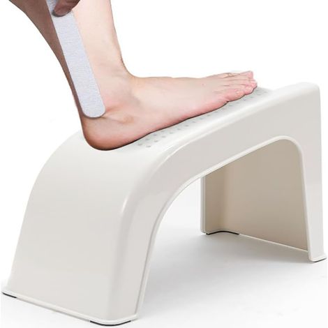 Repose-Pieds Pour Douche - Repose-Pieds Pour Pédicure - Hauteur 29 cm - Polypropylène Renforcé - 1 Pièce (1/5)