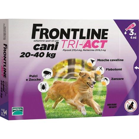 Frontline Tri-Act 20-40 Kg 3 Pipette (1/2)