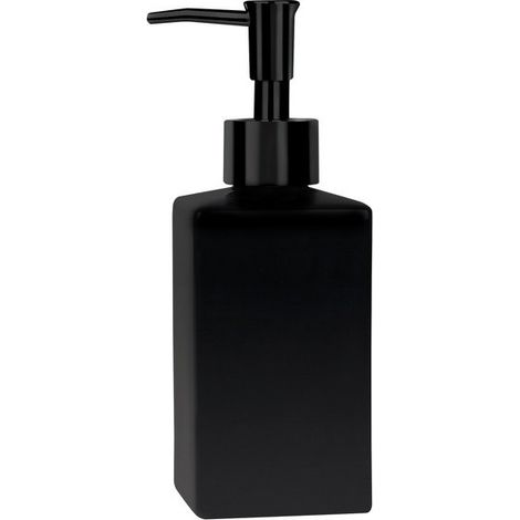 Distributeur de savon Céramique QUADRO-MATT Noir mat Spirella (1/4)