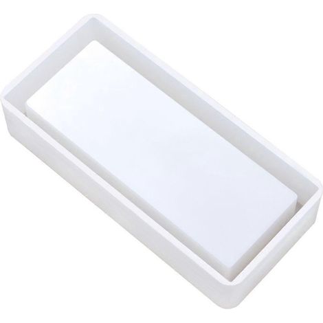 Moule rectangulaire en silicone pour boîte, béton, ciment, rangement, fabrication de bijoux