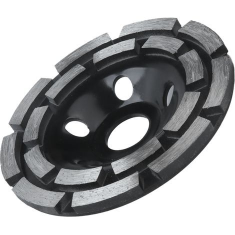 Diamantschleifscheiben-Set, vibrationsarm, schwarz, für Stein und Beton, Durchmesser 115 mm (1/5)