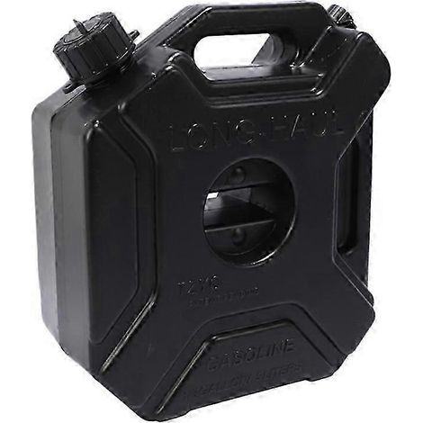 Schwarzer 5-Liter-Ersatzkraftstofftank für Auto und Motorrad, Kunststoffkanister, 1 Stück (1/5)