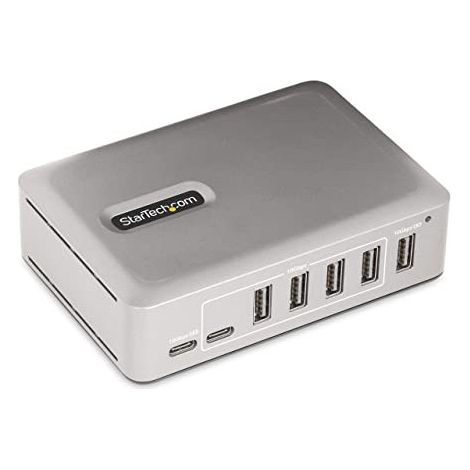 StarTech.com 10G5A2CS-USB-C-HUB Schnittstellen-Hub USB 3.2 Gen 2 (3.1 Gen 2) Type-C 10000 Mbit/s Silber