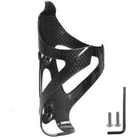 Professioneller Flaschenhalter aus Carbonfaser, leicht, robust, elegant und matt, für Rennräder und Mountainbikes. (1/5)