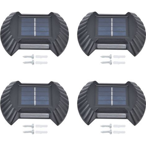 sets of waterproof, multifunctional LED solar wall lights for patio, yard, garden, driveway, white (1/5)