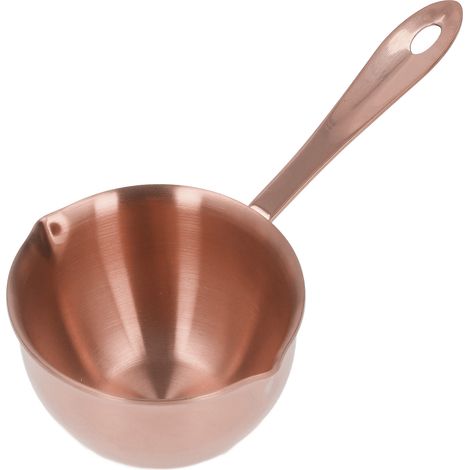 Professioneller Edelstahl-Kochtopf für die heimische Küche mit Ausgießer für Milch, Schokolade, heißes Öl, Roségold (1/5)