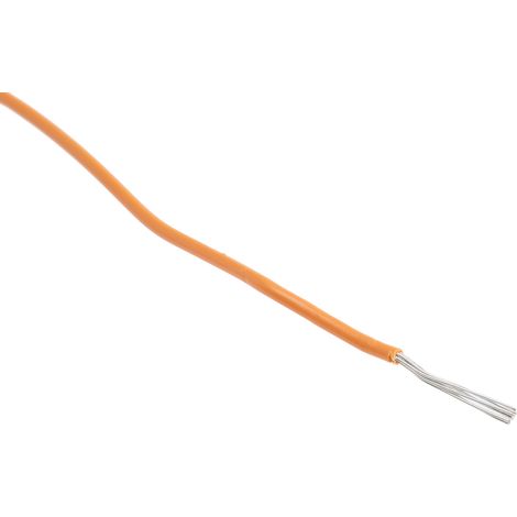 Câble pour environnement difficile RS PRO, 0,34 mm², 22 AWG, +105°C max, PVC Orange, 250m ( Prix pour Bobine de 250 Mètres )