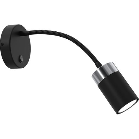 Applique murale LED Milagro Joker GU10 8W noir/chrome (1/5)
