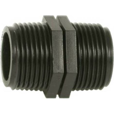 5 x PL RACCORDO POLIPROP NIPPLO 1X 1