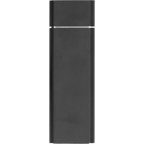 ciciglow Boîtier SSD USB C M.2 NGFF Transfert Haute Vitesse USB3.0 5 Gbps USB 3.1 10 Gbps Type C Boîtier SSD en Métal pour Ordinateur (Noir) (Il ne s'agit Pas d'un Disque Dur) (1/5)