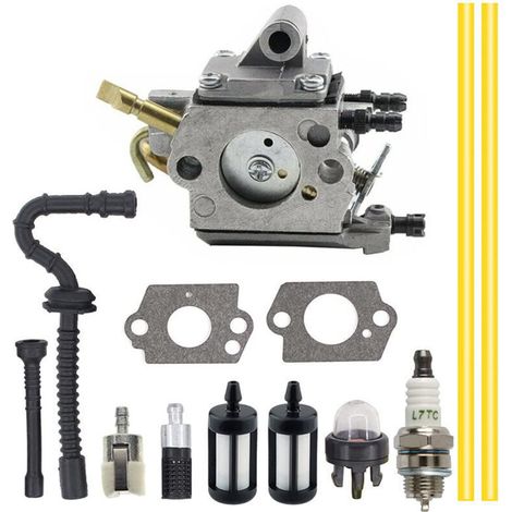 Vergaser für Zama C1Q-S258, Vergaser für Stihl MS192, MS192T und MS192TC Kettensägen, Zündkerze, Kraftstoffleitung, Ölleitung