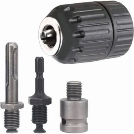 de 4 adaptateurs pour mandrin de perceuse à percussion de 10