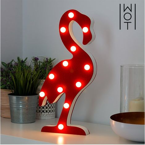 Ornement Flamant rose à LED 42 cm (1/3)