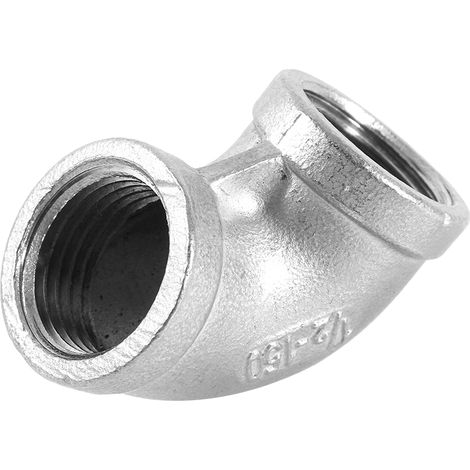 1/2"-Winkelverbinder, 90 Grad, Edelstahl, Innengewinde DN15 (1/5)