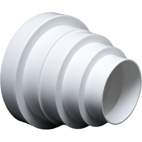 Réducteur VMC PVC 80-150 mm Manchon Ventilation Silencieuse Résistant Intempéries Installation Rapide Efficace