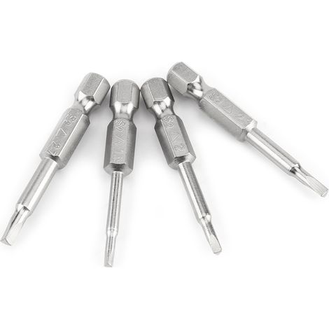 4 Stück 50 mm dreieckige Schraubendreherbits, Δ1,8/Δ2,0/Δ2,3/Δ2,7, 1/4 Zoll Sechskantschaft (1/5)